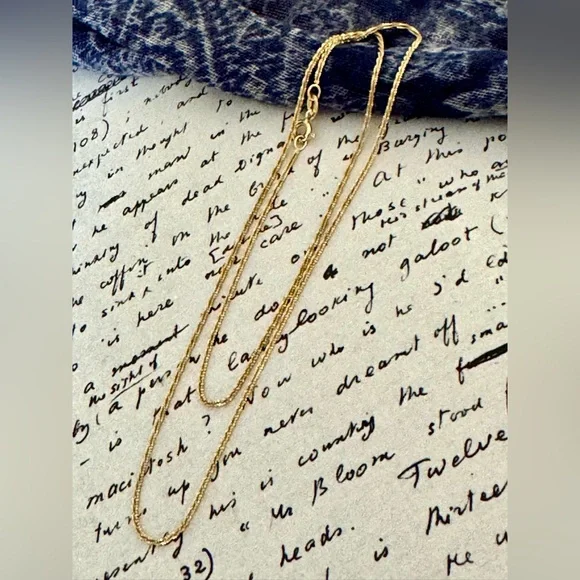 Italian pure 14k gold 18” chain - Picture 6 of 7